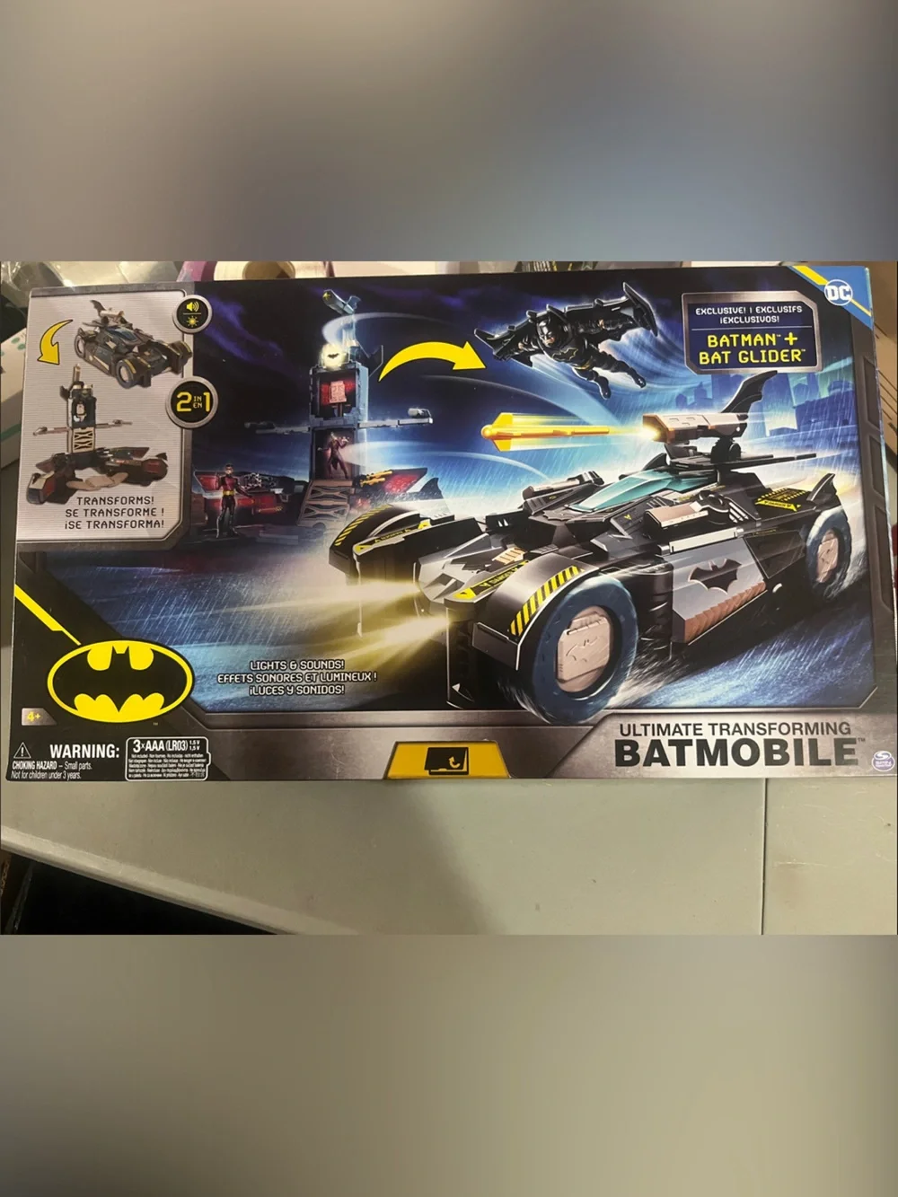 DC Batman Ultimate Transforming Batmobile - Black & Yellow